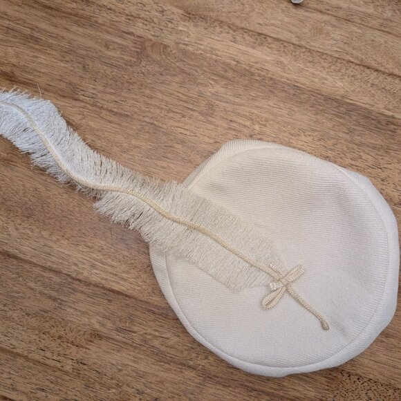 SUPER RARE! Vintage Yves Saint Laurent 1950s/ 60s Fascinator Hat - Picture 4 of 16